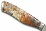 Santoku Knife with Colorful Agate and Jasper Inlays #370849-3